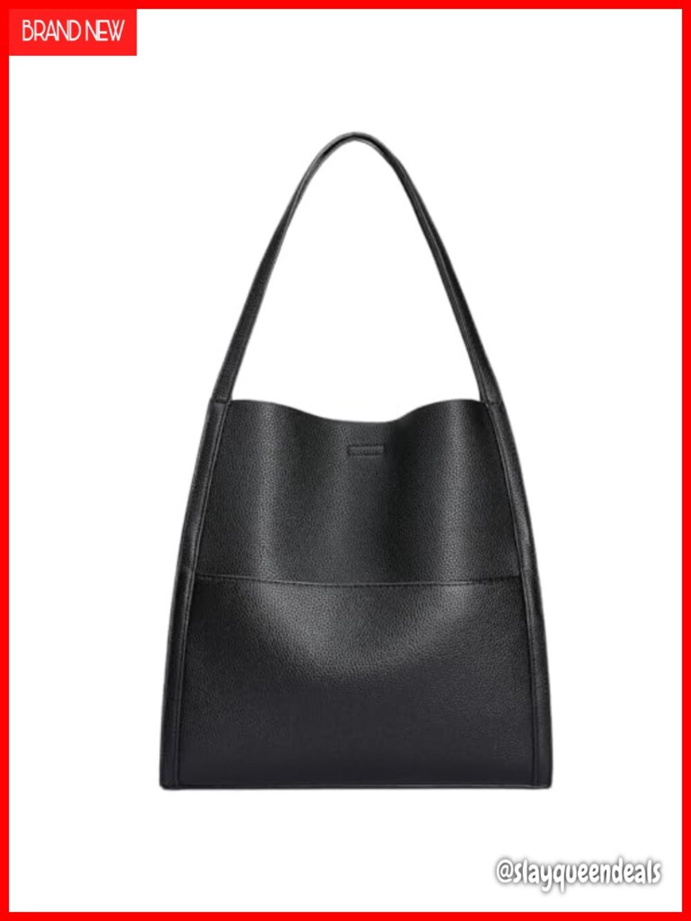 Vegan Leather Tote Bag for Women, Lightweight Shoulder Purses Large Hobo